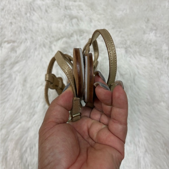 Lilly Pulitzer Gold Sandals with Beaded Accents - Picture 5 of 9